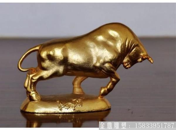 铜牛雕塑，动物雕塑 (1)